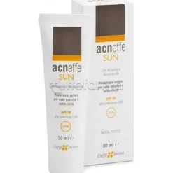 Acneffe Sun Spf 30 per Protezione Solare Pelle Acneica 50ml