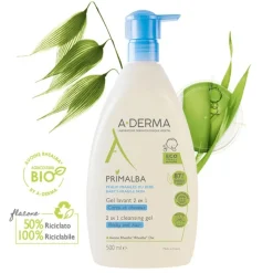 A-Derma Primalba Gel Detergente 2-in-1 500ml