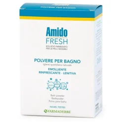 Amido Fresh Polvere Bagno detergente lenitivo per pelle sensibile 5 buste monodose da 40g