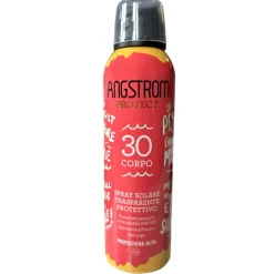 Angstrom Solare Trasparente Corpo con Protezione 30 Spray 200ml
