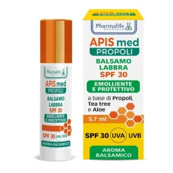 Apis Med Propoli Balsamo Labbra per Protezione Labbra SPF 30 Stick 5,7 ml