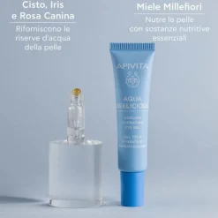 Apivita Aqua Beelicious Gel Occhi Idratante Rinfrescante per Occhiaie e Stanchezza 15ml