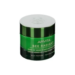 Apivita Bee Radiant Crema Segni Dell'età e Anti-Fatica per Pelle Radiosa Vasetto 50ml