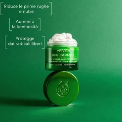 Apivita Bee Radiant Crema Segni Dell'età e Anti-Fatica per Pelle Radiosa Vasetto 50ml