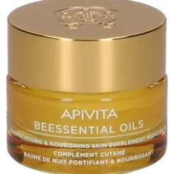 Apivita Beessential Balsamo Notte Rinforzante e Nutriente per Pelle Nutrita e Protetta 15ml