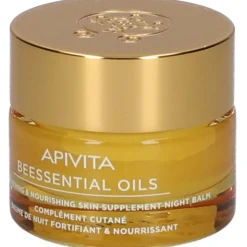 Apivita Beessential Balsamo Notte Rinforzante e Nutriente per Pelle Nutrita e Protetta 15ml