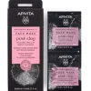 Apivita Express Pink Clay Maschera Viso Detergente e Astringente 2 Bustine da 8ml