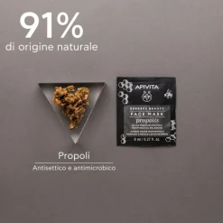 Apivita Express Propolis maschera purificante per pelli grasse 2 tubetti da 8ml