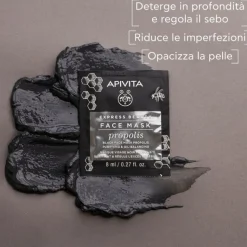 Apivita Express Propolis maschera purificante per pelli grasse 2 tubetti da 8ml