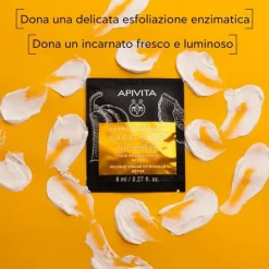 Apivita Express Pumpkin maschera viso detossinante ed esfoliante 2 bustine monodose da 8ml