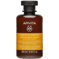 Apivita Keratin Repair Shampoo Nutriente Riparatore per Capelli Secchi e Danneggiati 250ml