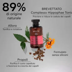 Apivita Tonic Shampoo Tonificante Donna anti-caduta per capelli femminili 250ml