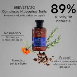 Apivita Tonic Shampoo Tonificante Uomo per Rinforzare e Contrastare la Caduta dei Capelli 250ml