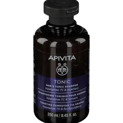 Apivita Tonic Shampoo Tonificante Uomo per Rinforzare e Contrastare la Caduta dei Capelli 250ml