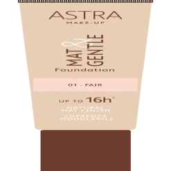 Astra Mat & Gentle Foundation 01 Fondotinta Opacizzante 25 ml