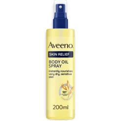 Aveeno Skin Relief Olio Corpo Idratante per Pelle Secca Spray 200ml