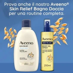Aveeno Skin Relief Olio Corpo Idratante per Pelle Secca Spray 200ml
