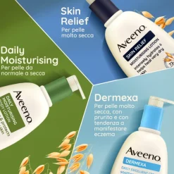 Aveeno Skin Relief Olio Corpo Idratante per Pelle Secca Spray 200ml