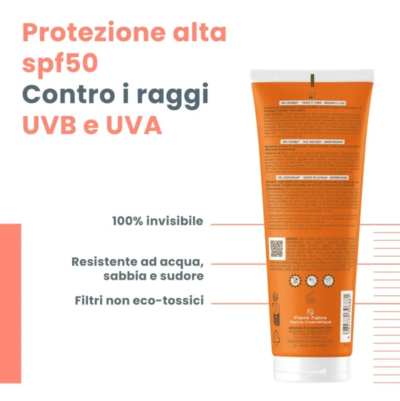 Avene Latte Solare Invisibile Protezione Alta SPF 50 Flacone da 250 ml
