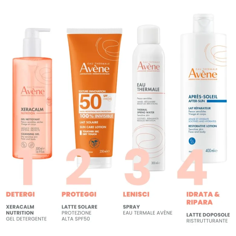 Avene Latte Solare Invisibile Protezione Alta SPF 50 Flacone da 250 ml