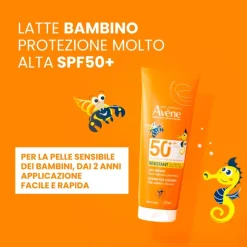 Avene Latte Solare Protezione Alta SPF 50+ per Bambini 250ml