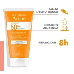 Avene Solare Crema Senza Profumo SPF50+ 50ml