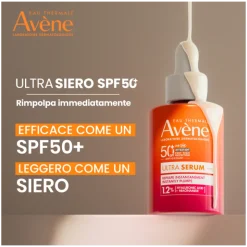 Avene Solari Ultra Siero Rimpolpa Immediatamente con Protezione SPF 50+ 30 ml