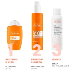 Avène Spray Solare Protezione Alta Solare Viso e Corpo SPF 50 200ml