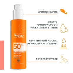 Avène Spray Solare Protezione Alta Solare Viso e Corpo SPF 50 200ml