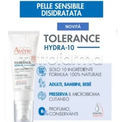 Avène Tolerance Hydra-10 Fluido Idratante Naturale 40ml