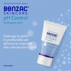 Benzac Skincare Ph Control Detergente Viso per Pelle Acneica 150ml