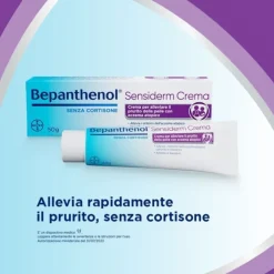 Bepanthenol Sensiderm Crema lenitiva Dermatite e Prurito 50g