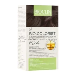Bioclin Bio-Colorist 6.24 Biondo Scuro Beige Rame per Colorazione Permanente Kit