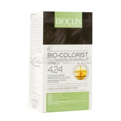 Bioclin Bio-Colorist 4.24 Castano Beige Rame Cioccolato per Colorazione Permanente Kit