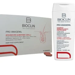 Bioclin Pro Anagenil Integratore per Caduta dei Capelli 30 Compresse + Shampoo Fortificante 150ml