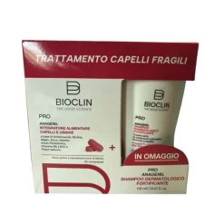 Bioclin Pro Anagenil Integratore per Caduta dei Capelli 30 Compresse + Shampoo Fortificante 150ml