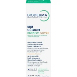 Bioderma Sebium Kerato+ Cover Gel Crema per Imperfezioni 30ml