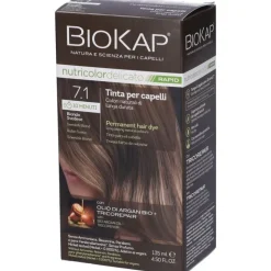 Biokap Nutricolor Delicato Rapid 7.1 Biondo Svedese per Copertura Capelli Bianchi 135 ml