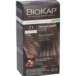 Biokap Nutricolor Delicato Rapid 7.1 Biondo Svedese per Copertura Capelli Bianchi 135 ml
