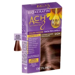 Biokeratin Ach8 Color Prodige 5ch Castano Chiaro Cioccolato per Colorazione Capelli 50ml + 75ml + 15ml