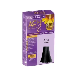 Biokeratin Ach8 Color Prodige 1/n Nero per Colorazione Capelli Kit Completo