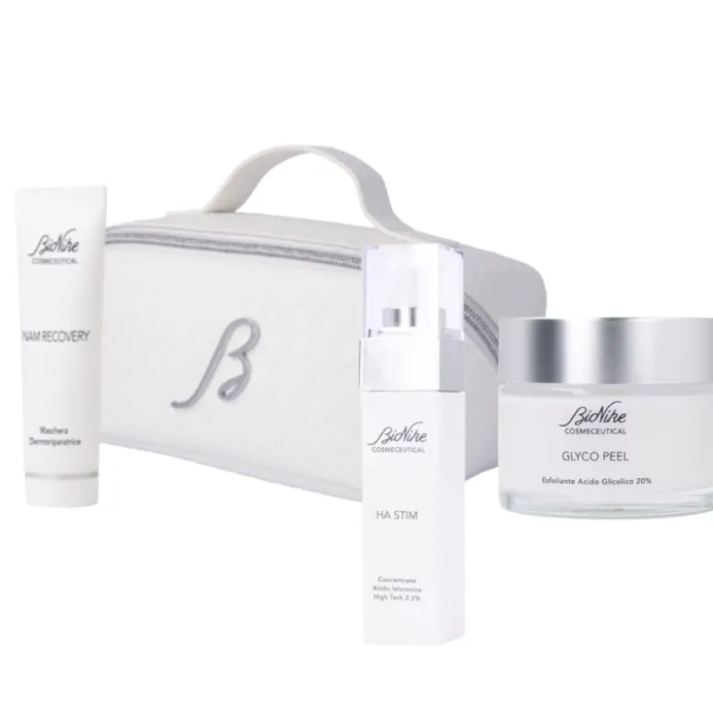 Bionike Cosmeceutical Set Esfoliazione & Stimolazione Glyco Peel + Maschera + Ha Stim