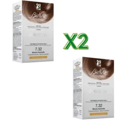 Bionike Shine On Tintura Biondo Caramello 7.32 Senza Ammoniaca 75ml + 50ml - 2 Confezioni