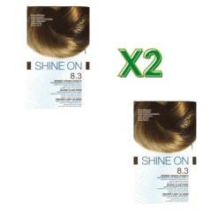 Bionike Shine On Tintura Biondo Chiaro Dorato 8.3 Senza Ammoniaca 75ml + 50ml- 2 Confezioni