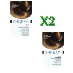 Bionike Shine On Tintura Capelli Biondo Dorato 7.3 Senza Ammoniaca 75ml + 50ml - 2 Confezioni