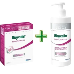Bioscalin Kit Completo Anticaduta Menopausa Shampoo 400ml + 60 Compresse