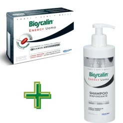 Bioscalin Kit Completo Anticaduta Energy Uomo Shampoo Pro Density 400ml + 60 Compresse