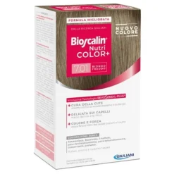 Bioscalin Nutri Color+ 7.01 Biondo Freddo Kit Tinta per Capelli Kit Completo