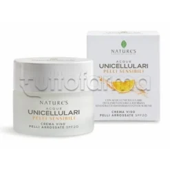 Bios Line Nature's Acque Unicellulari Crema Viso Pelli Arrossate SPF20 Vasetto 50ml