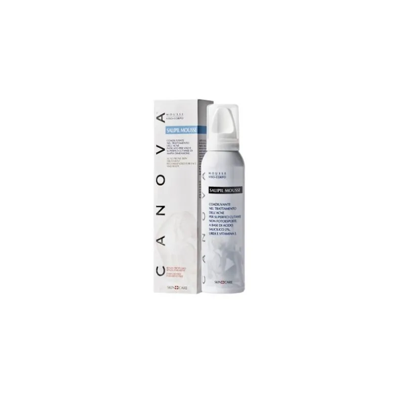 Canova Salipil Mousse Detergente Esfoliante Acne Viso e Corpo 150ml